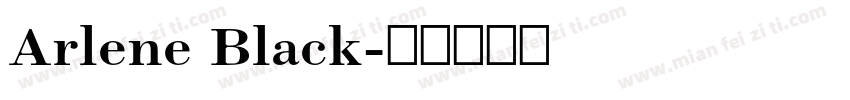 Arlene Black字体转换